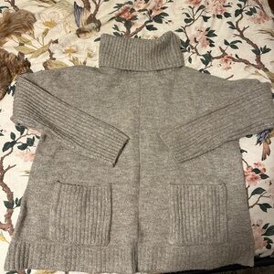 New In Tan/Gray Turtleneck Sweater
